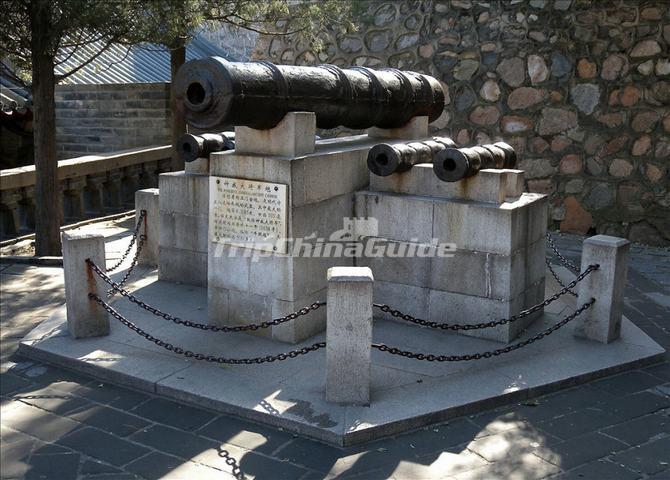 The Ming Dynasty Cannon at Beijing Badaling Great Wall